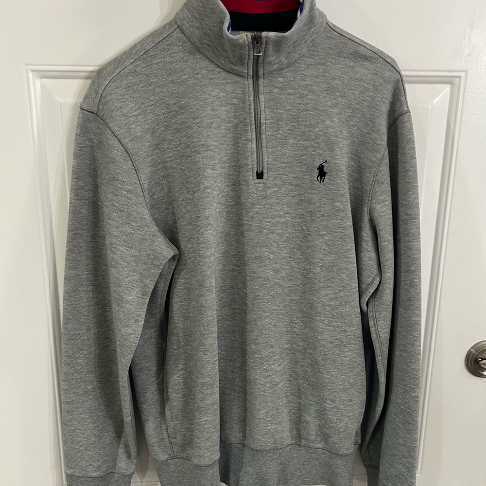 Ralph Lauren Men's Gray Zip-Up Sweater